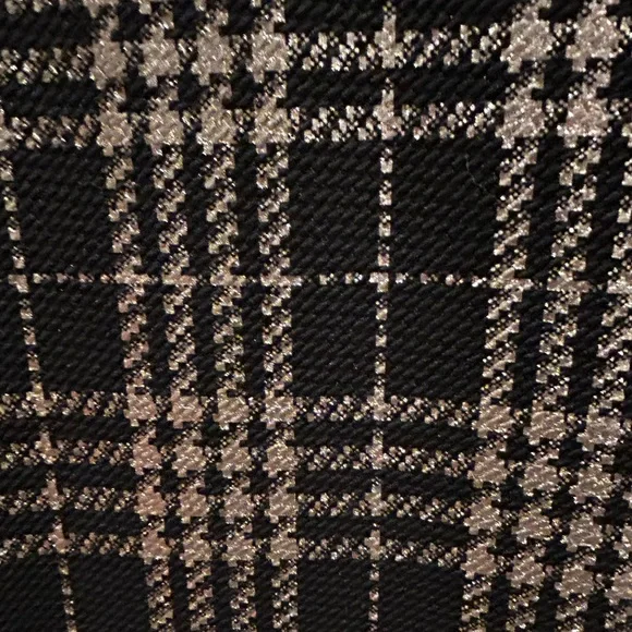 NY&CO Palazzo Pant Black Plaid Metallic 7th Avenue - Picture 4 of 15